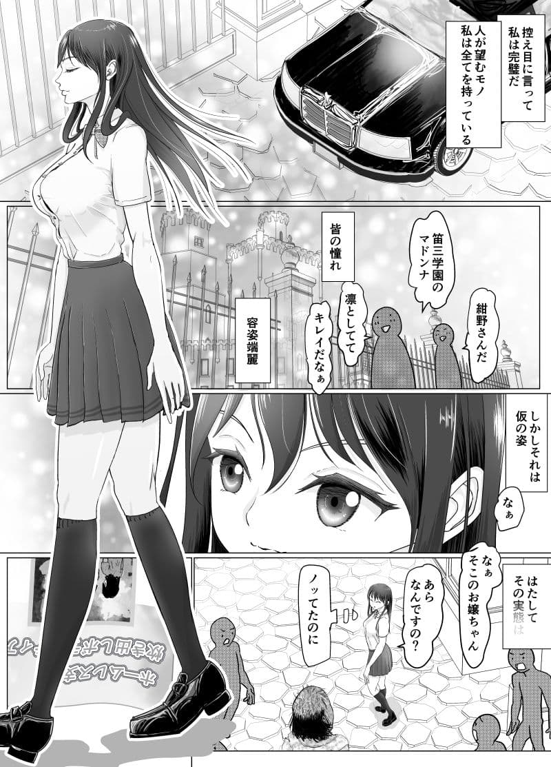 高飛車ヒロインと浮浪者 サンプル 1