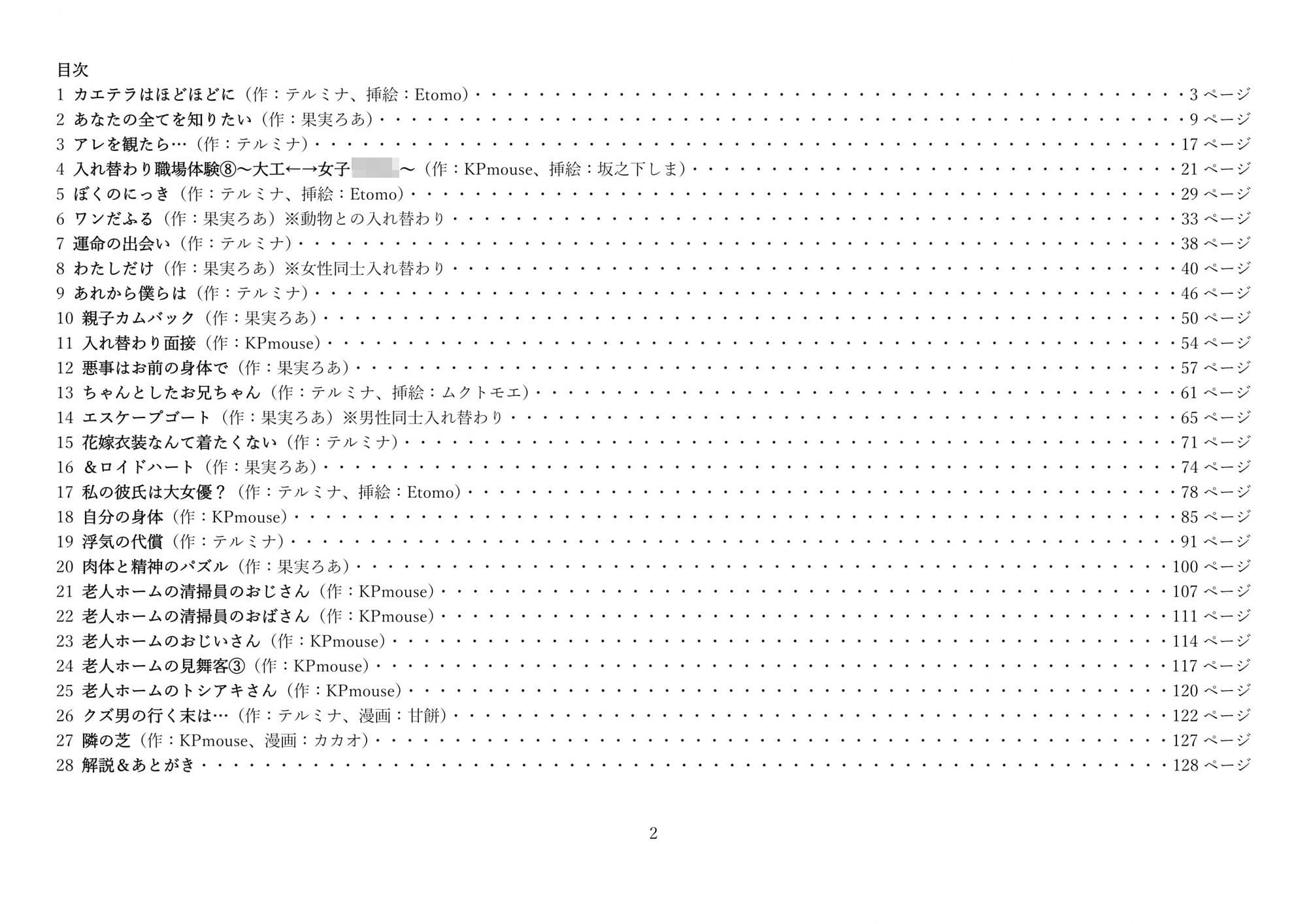 本当は怖い入れ替わり〜オール戻らないエンド〜総集編 サンプル 1