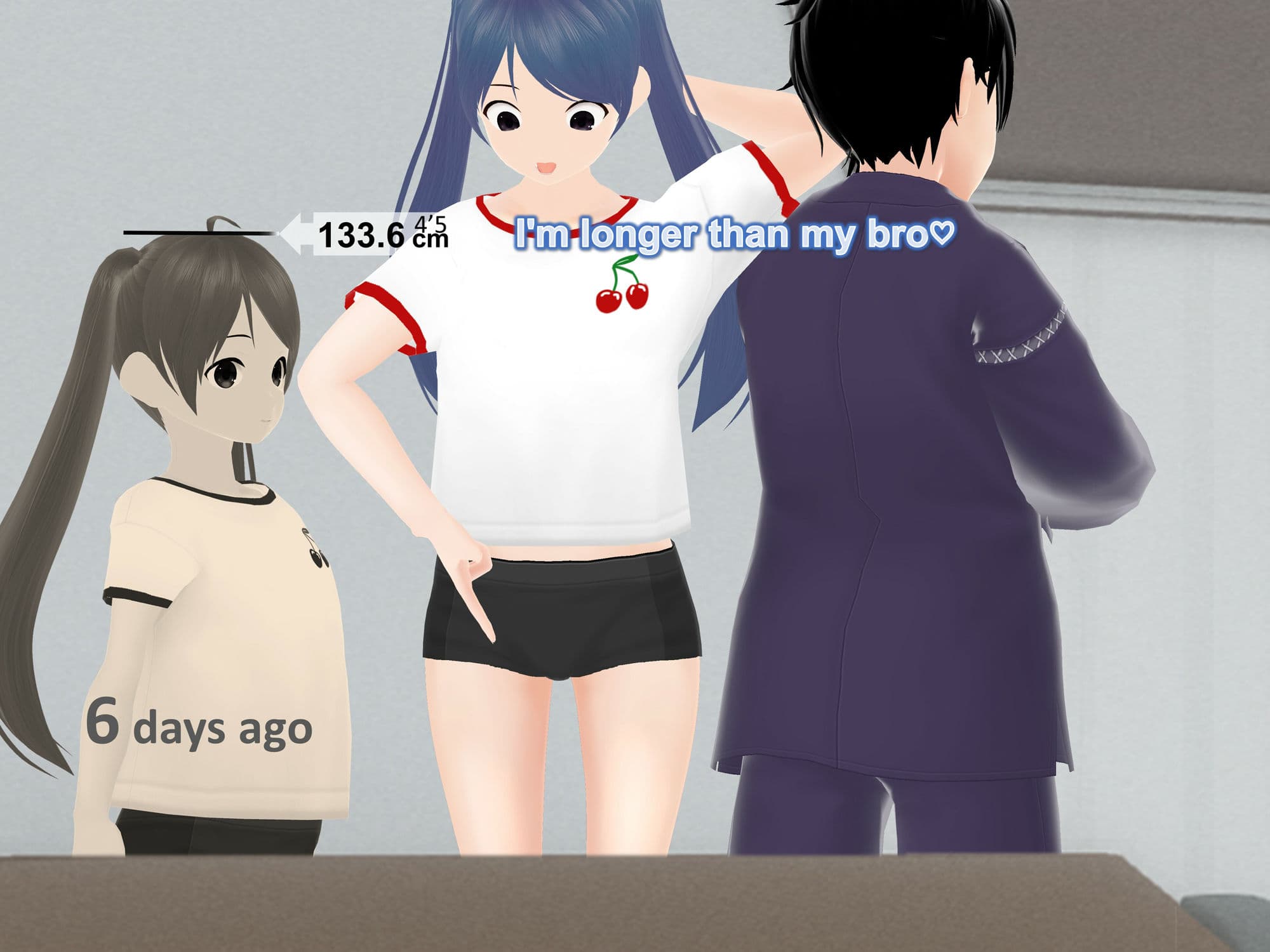 Only girls overgrow boys. Growth sound. Love rival Arc サンプル 6