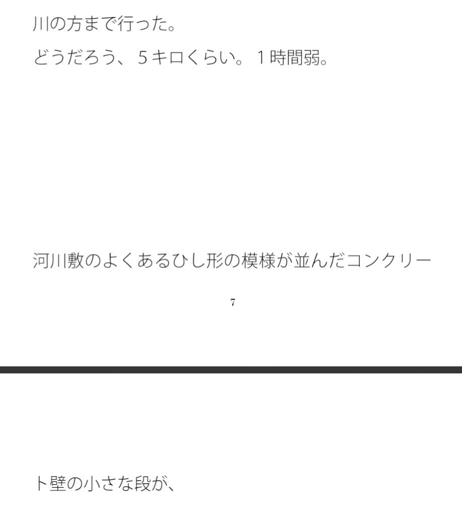とある曇りの午後のウォーキング サンプル 3