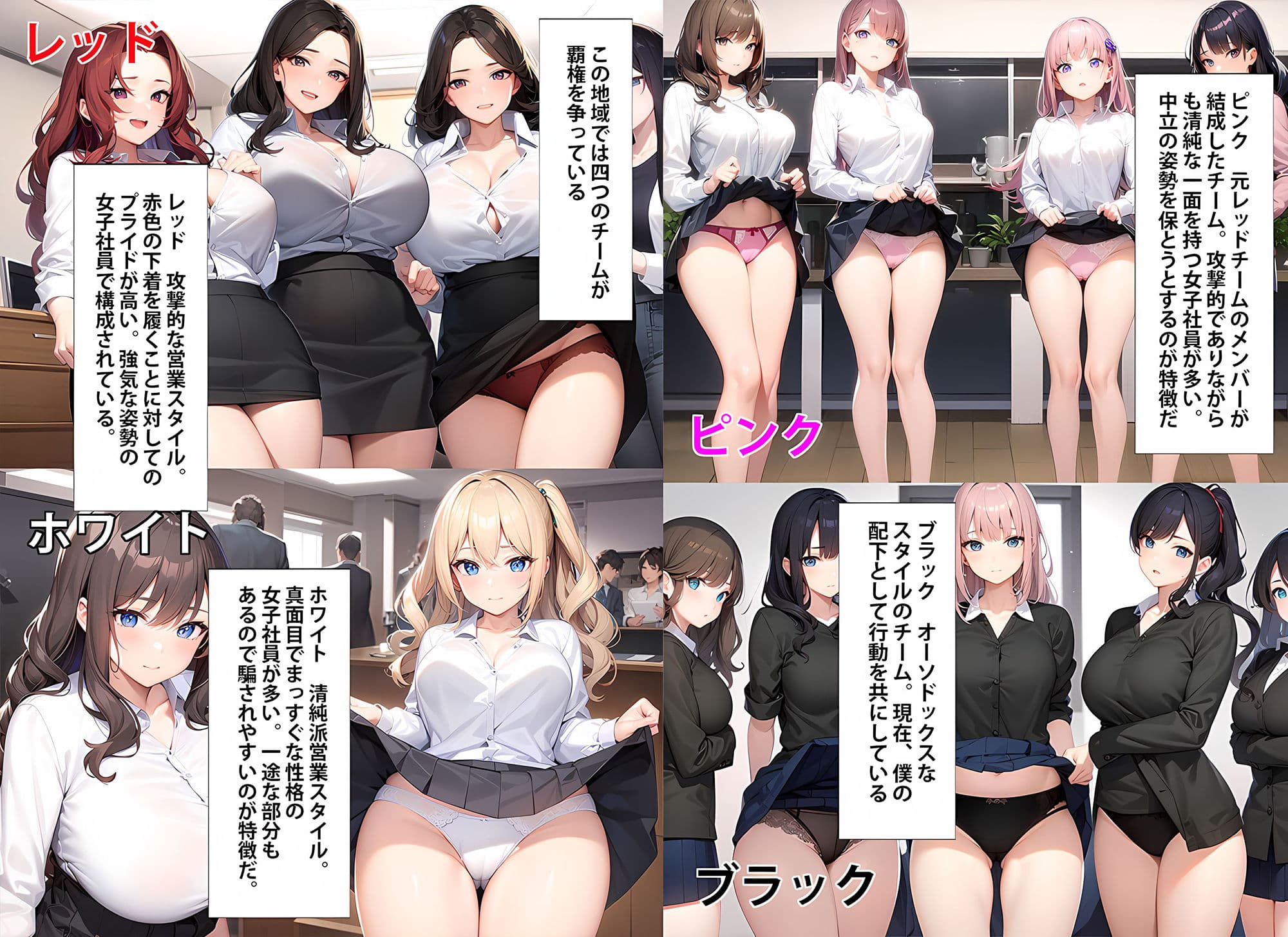 【驚愕 後編】僕の働いている会社のOL女子社員達はパンチラ見せて成績上げてくるのでガチで不思議 サンプル 2