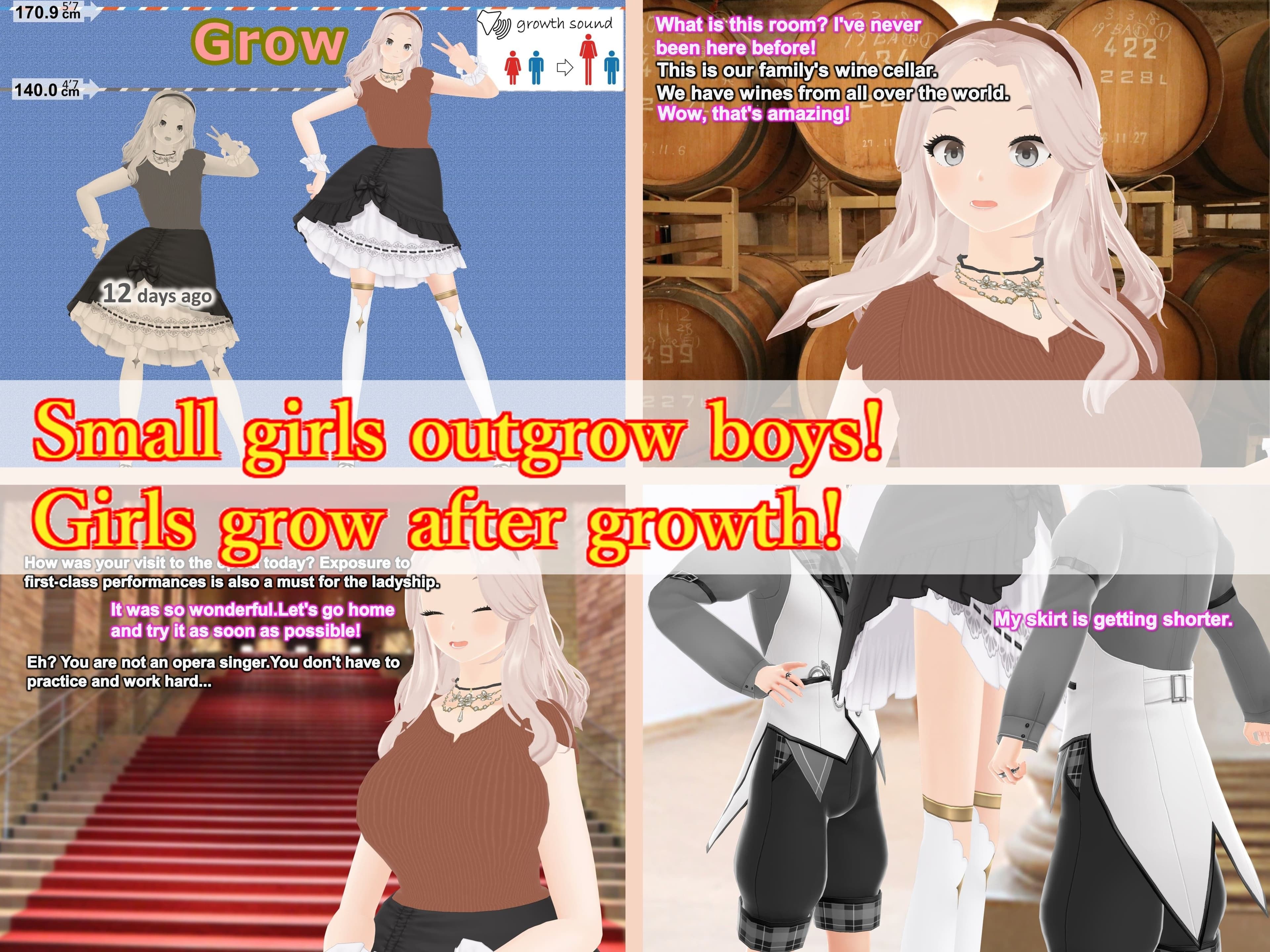 Outgrowing only girls， Overtake boys， Growth sound. Mademoiselle Arc サンプル 2