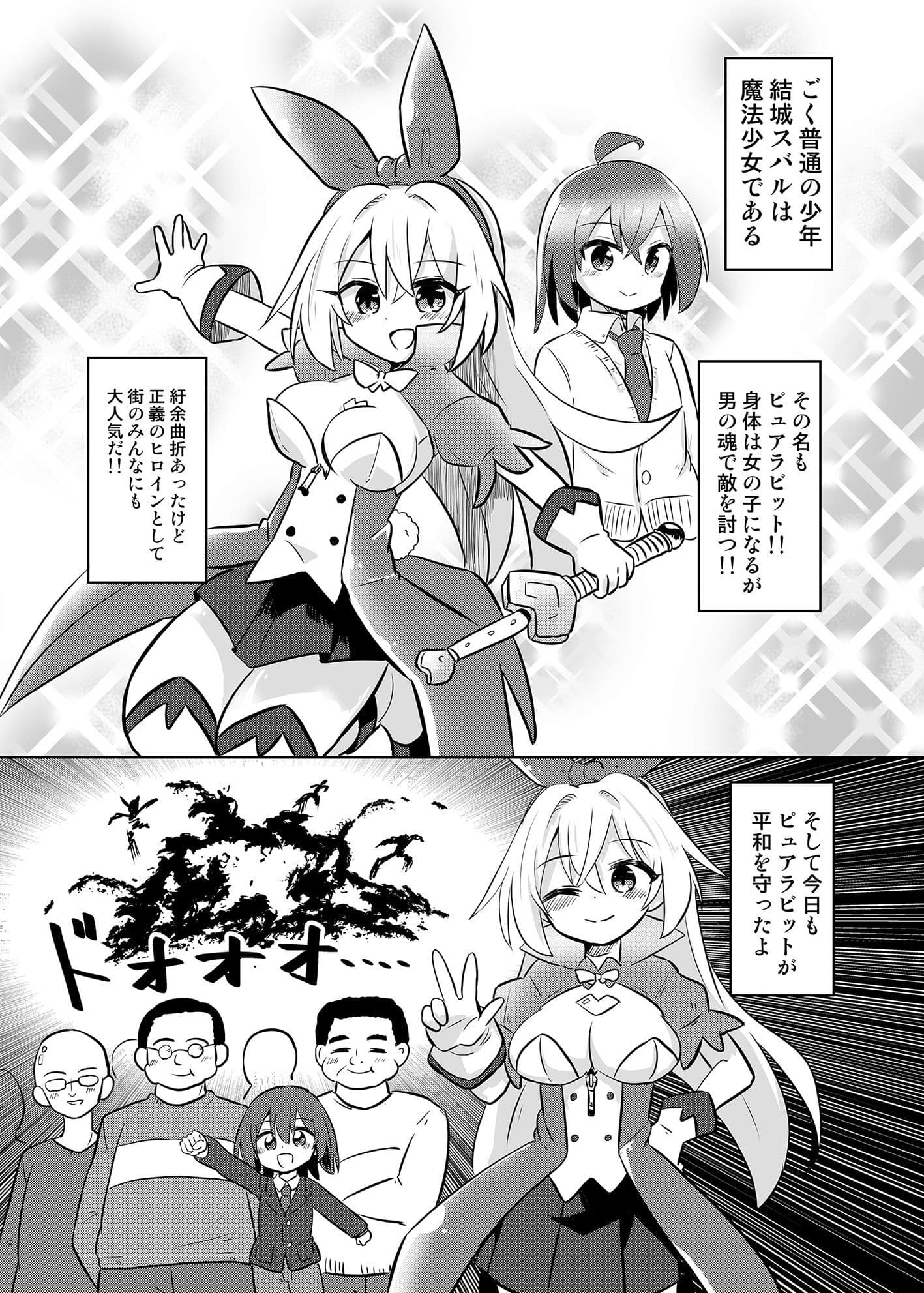 TS魔法少女ピュアラビット3魔法少女、散華 サンプル 2