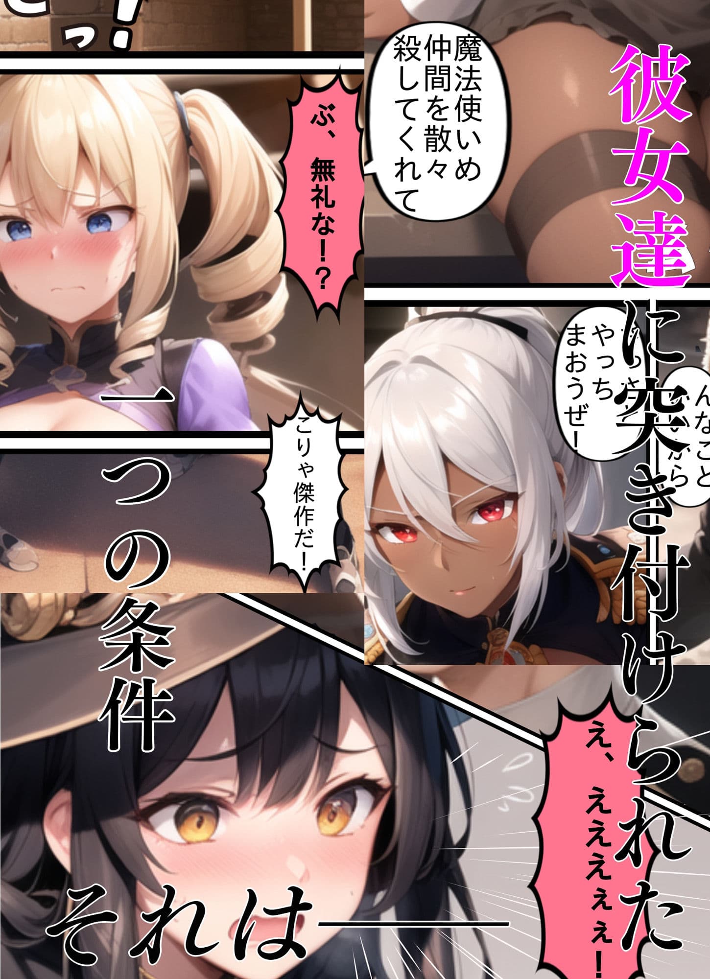 捕虜になった魔法使い達〜『お前が犯●れれば仲間に手を出さない』そう、問われたら?〜 サンプル 2