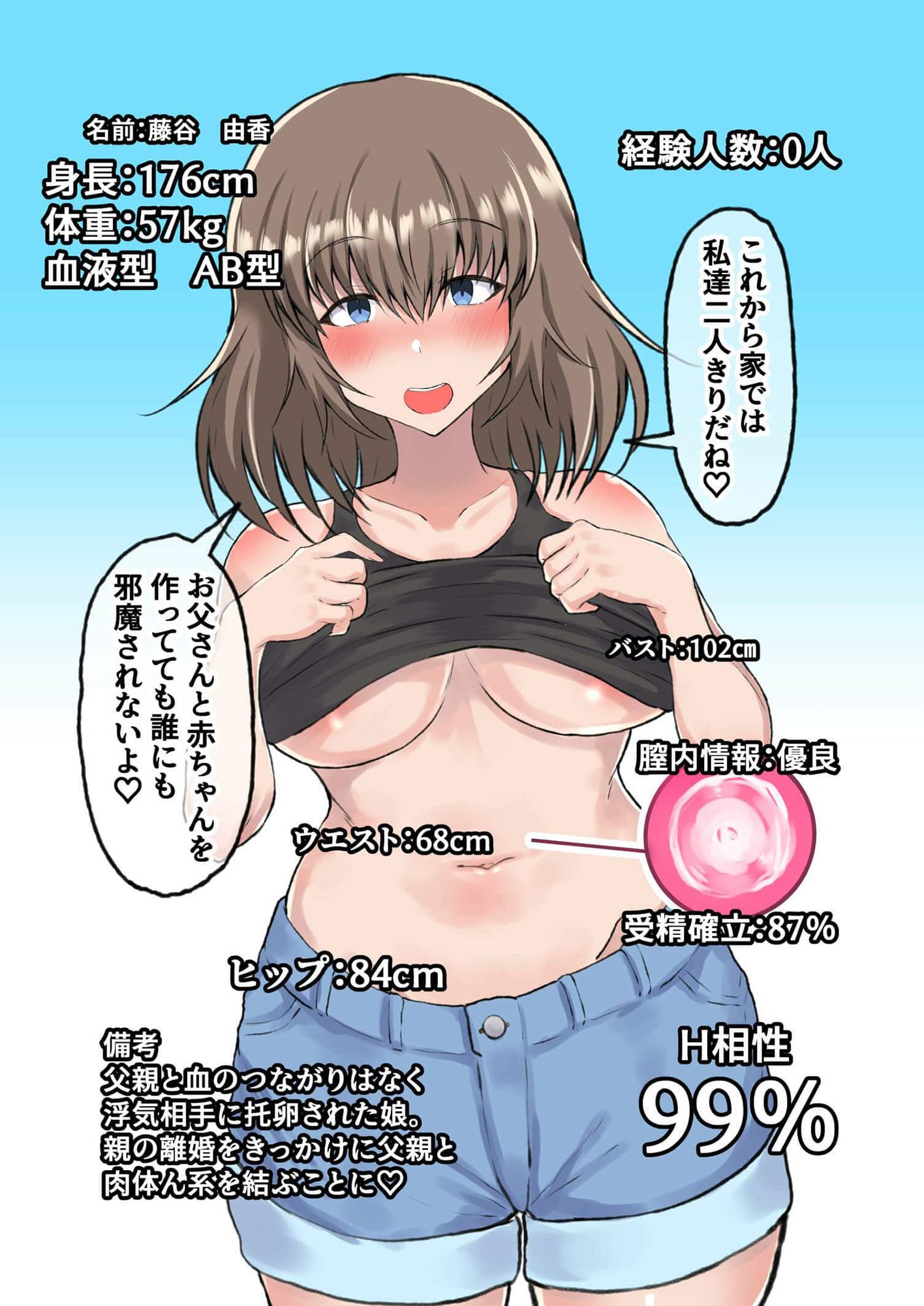 父娘妊活 パパと一緒に子作り？ 西原美穂＆藤谷由香編 サンプル 7