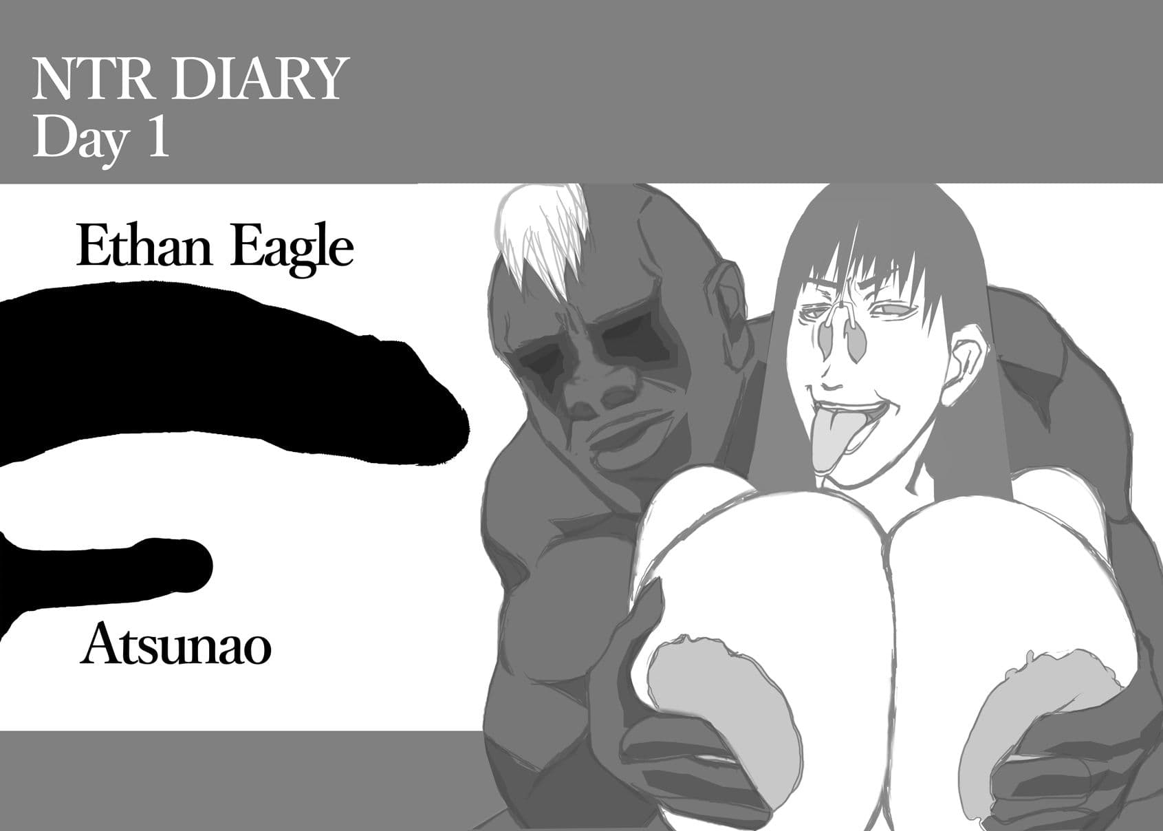 NTRダイアリー 1日目 35センチ の 超巨根 黒人 格闘家 に 爆乳 元カノ が 鼻フック 姿で 寝取られる！！ サンプル 5