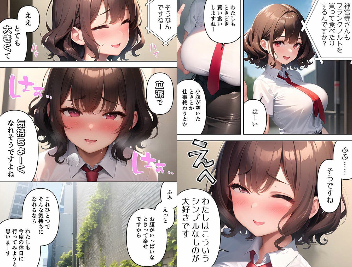 【漫画版】SNSで噂になっている露出狂な女子アナは本番中に淫語を発してくるからマジで困る サンプル 5