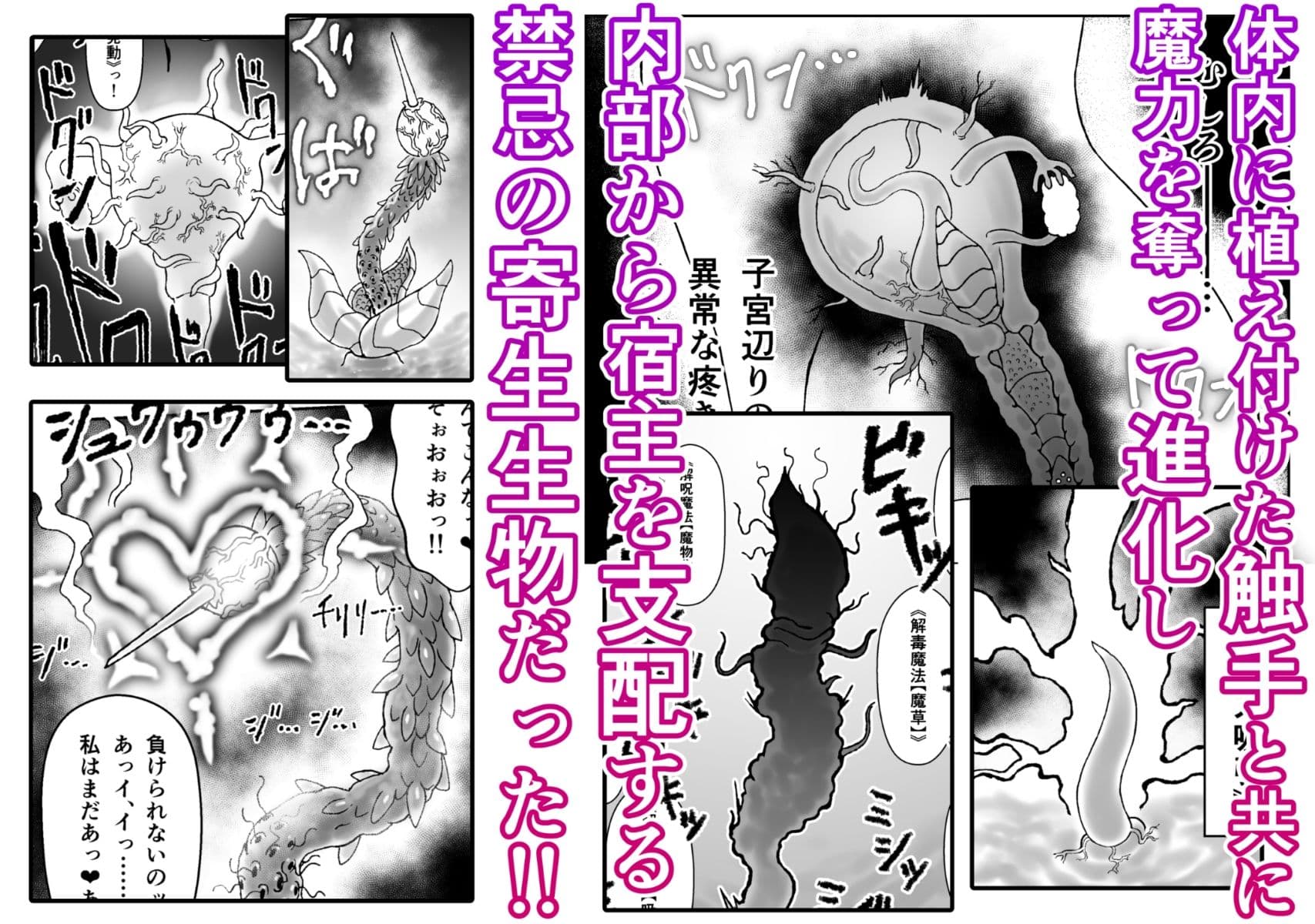 魔女が触手と蟲に寄生されて子宮と人生をめちゃくちゃにされる話 サンプル 3