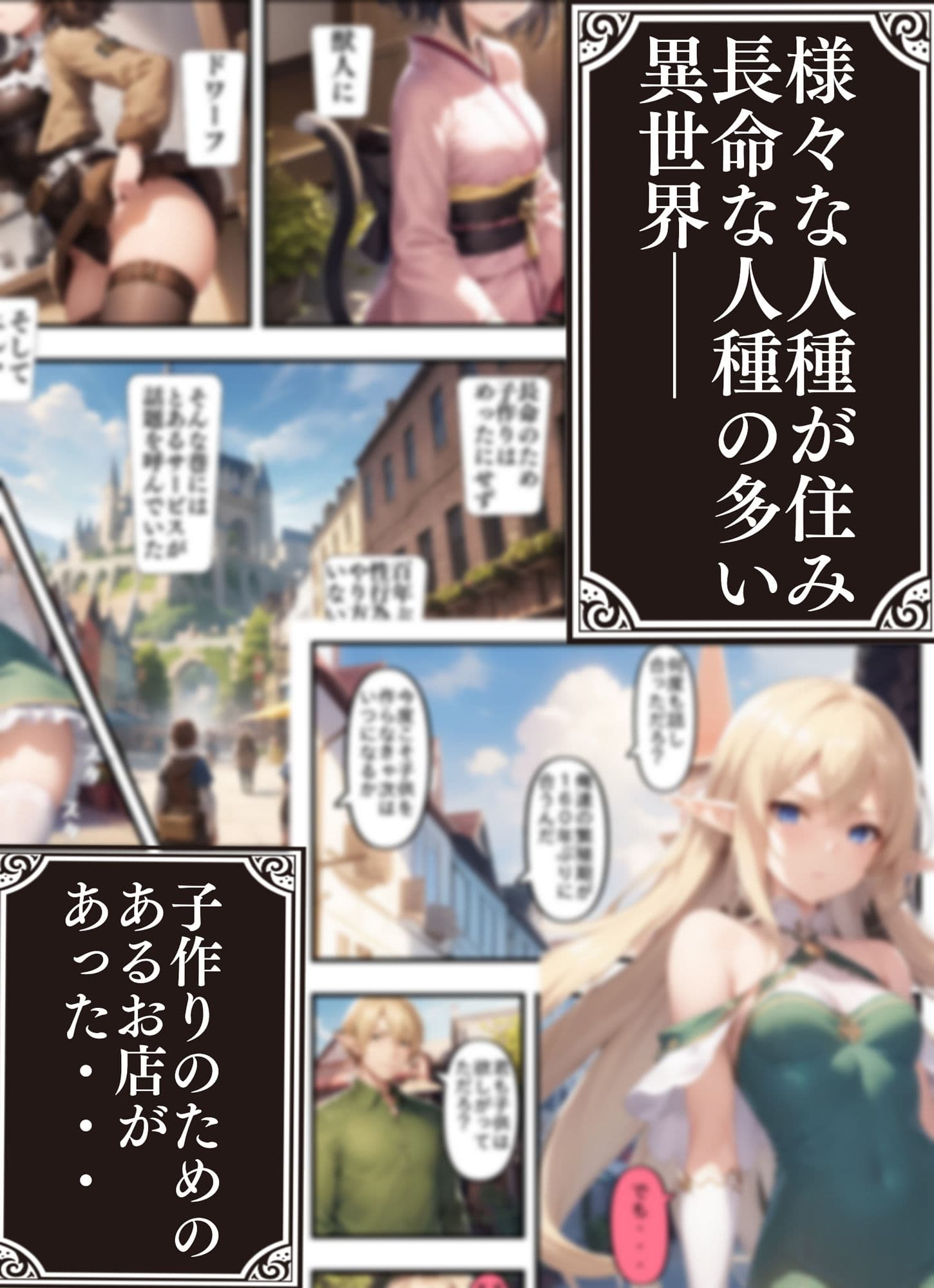 異種族NTR〜高慢エルフ編〜 サンプル 1