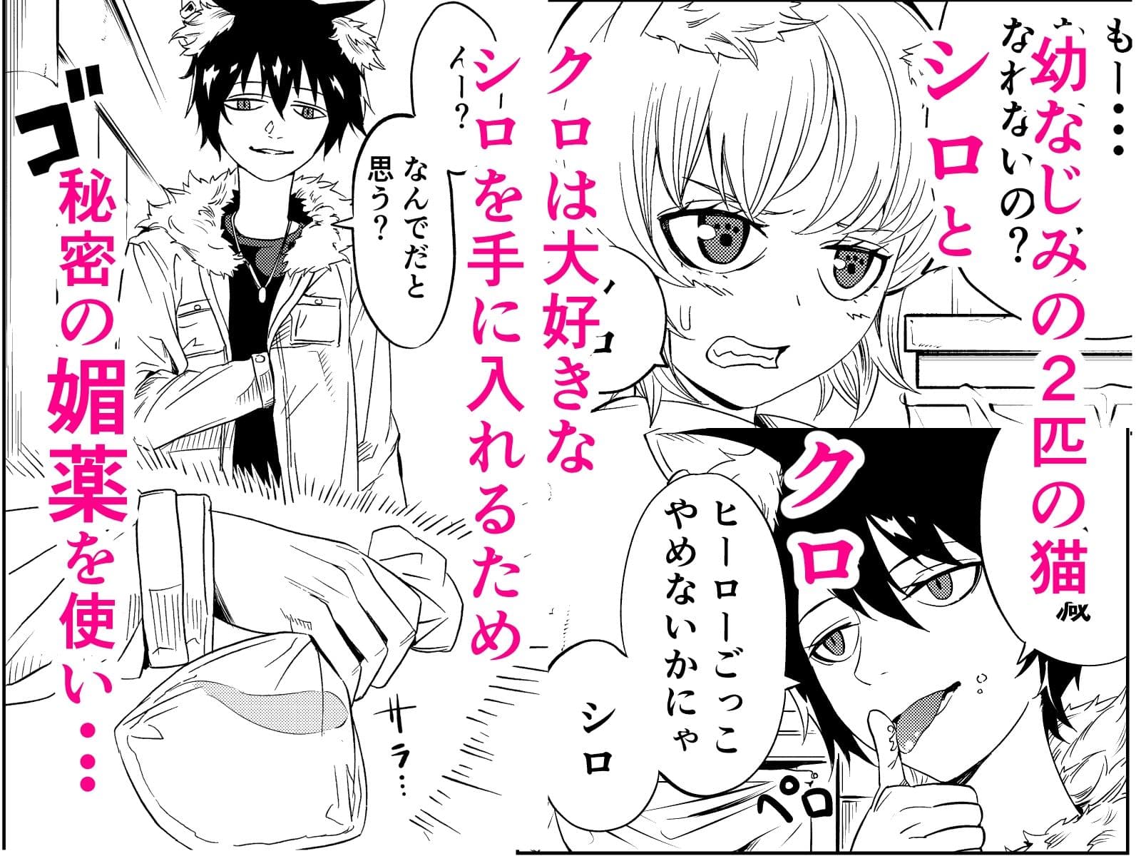ホワイトキャットVSブラックキャット サンプル 1