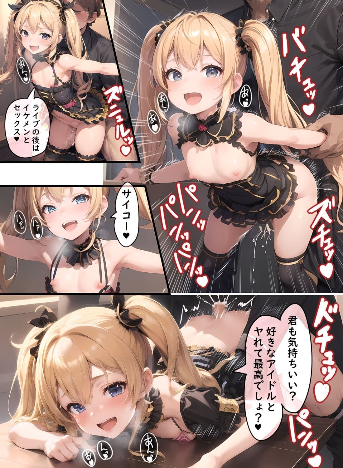 裏でセックスしまくりトップアイドル、我慢できずライブ中にみんなの前でセックスしてしまう サンプル 2