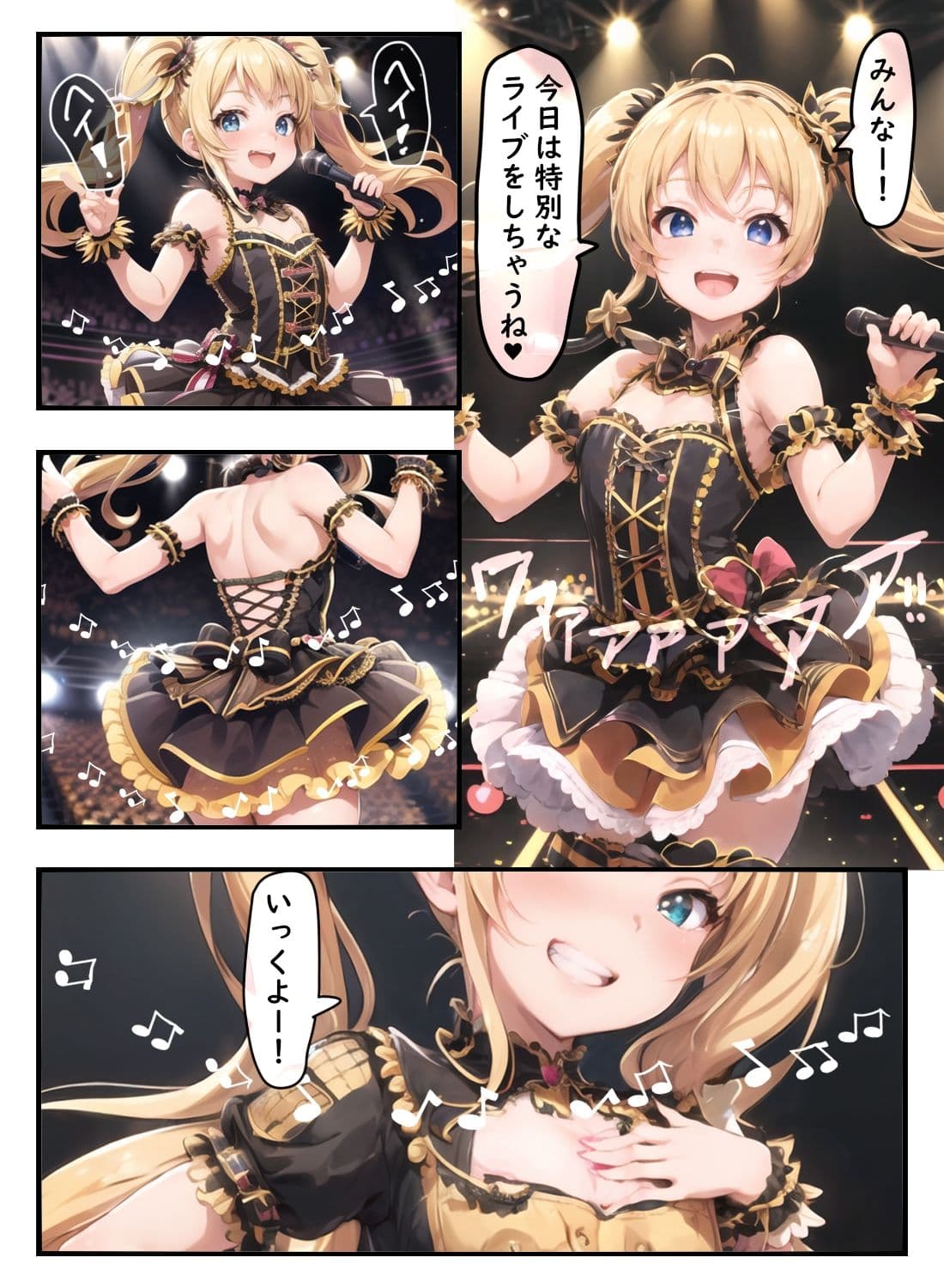 裏でセックスしまくりトップアイドル、我慢できずライブ中にみんなの前でセックスしてしまう サンプル 3