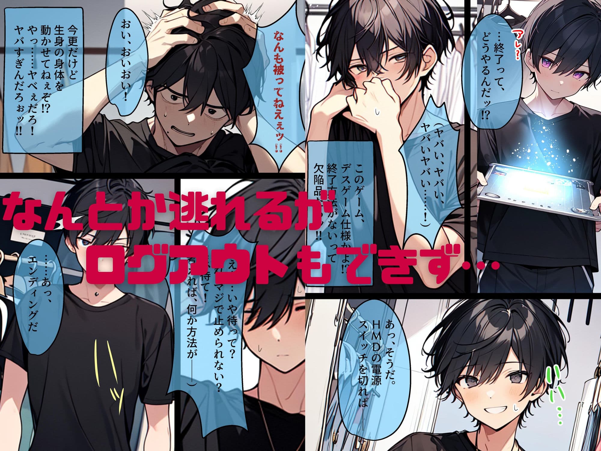 AI GIRL OVERDOSE〜理想のヒロインたちとエッチしまくれるギャルゲーをプレイしていたらVR版βテスターに。大量のヒロインたちに襲われて悶絶してたら真実の愛を見つけて†昇天†絶頂セックス… サンプル 8