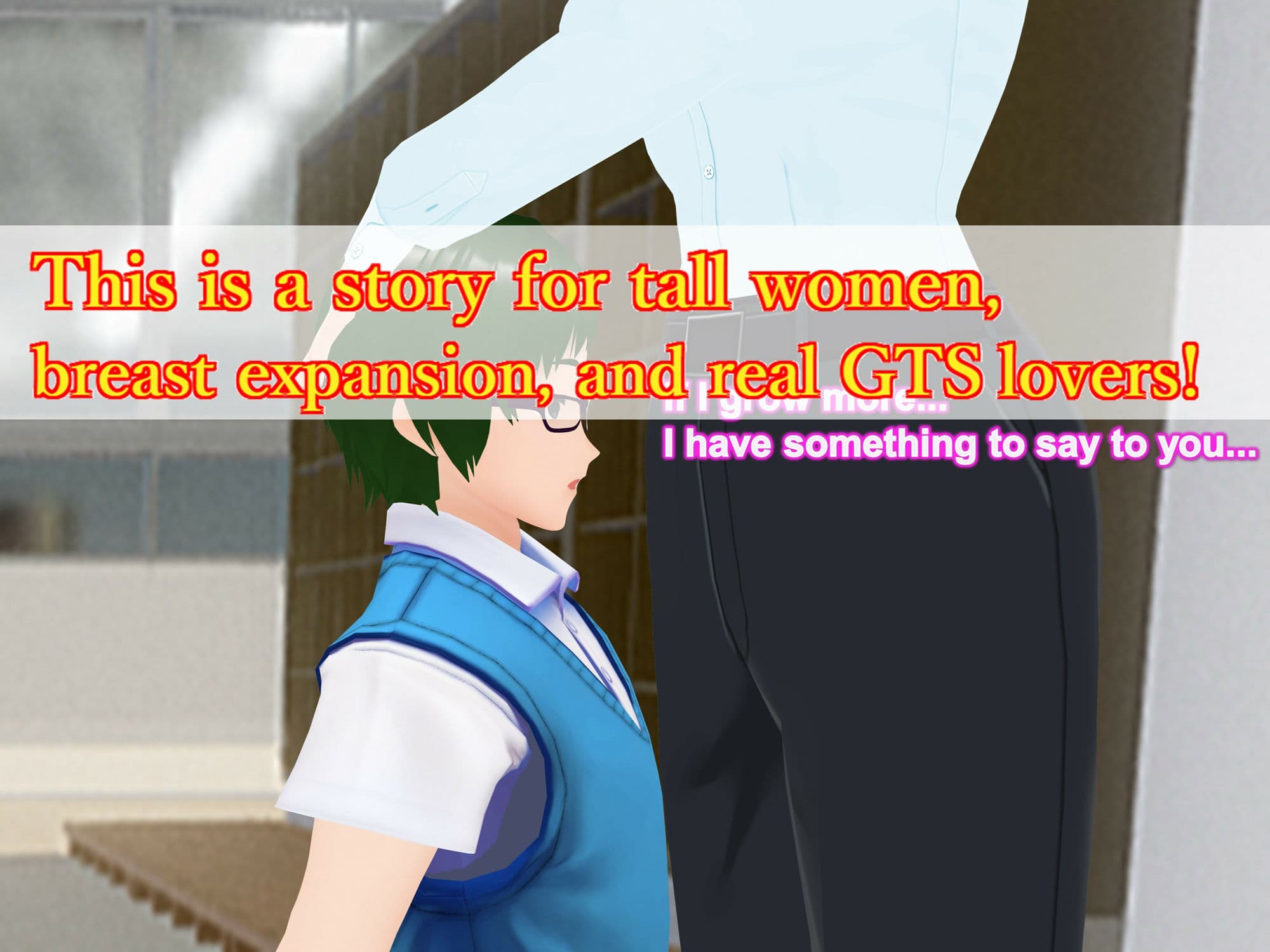 Outgrowing only girls， Overtake boys， Growth sound. School shoe rack Arc サンプル 3