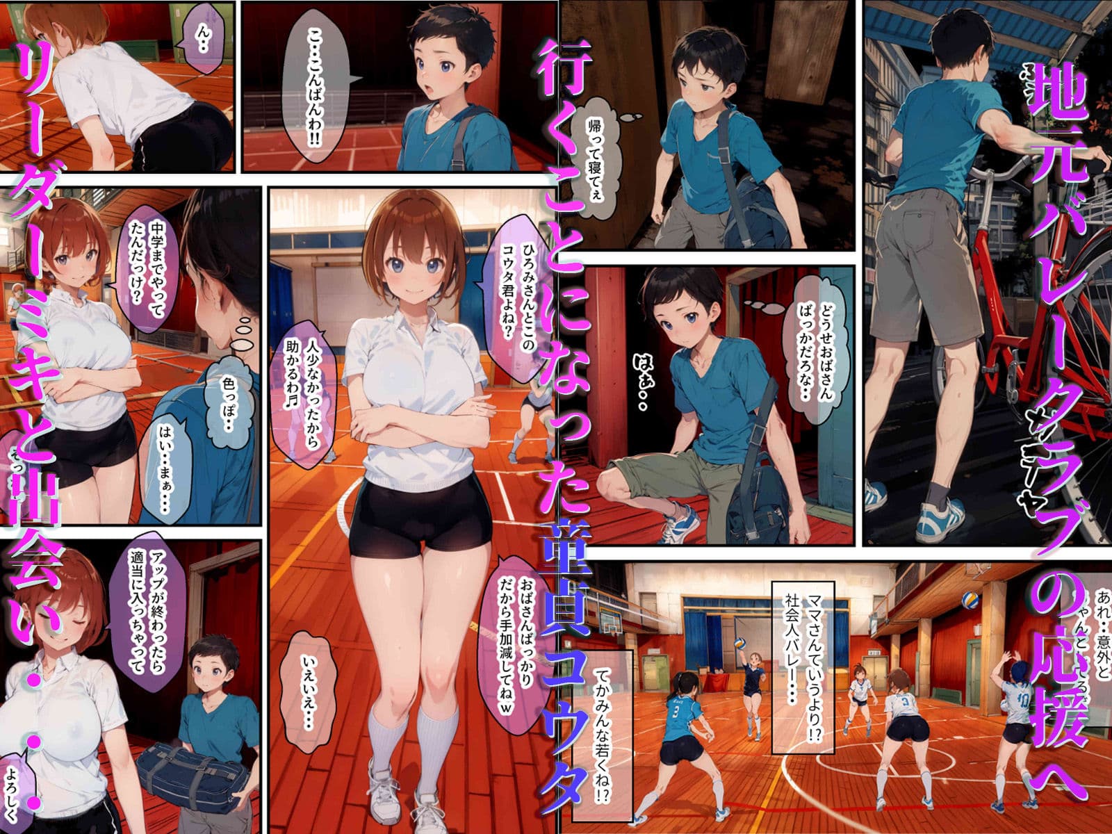 ママさんバレーに突撃したら精液むしり取られた話 サンプル 1