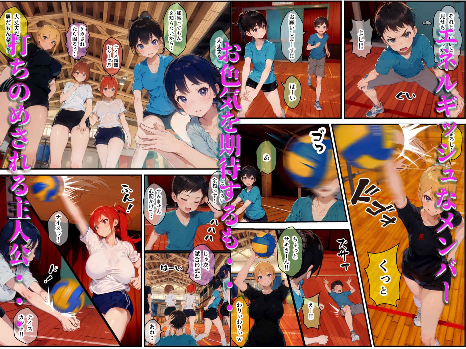 ママさんバレーに突撃したら精液むしり取られた話 サンプル 2