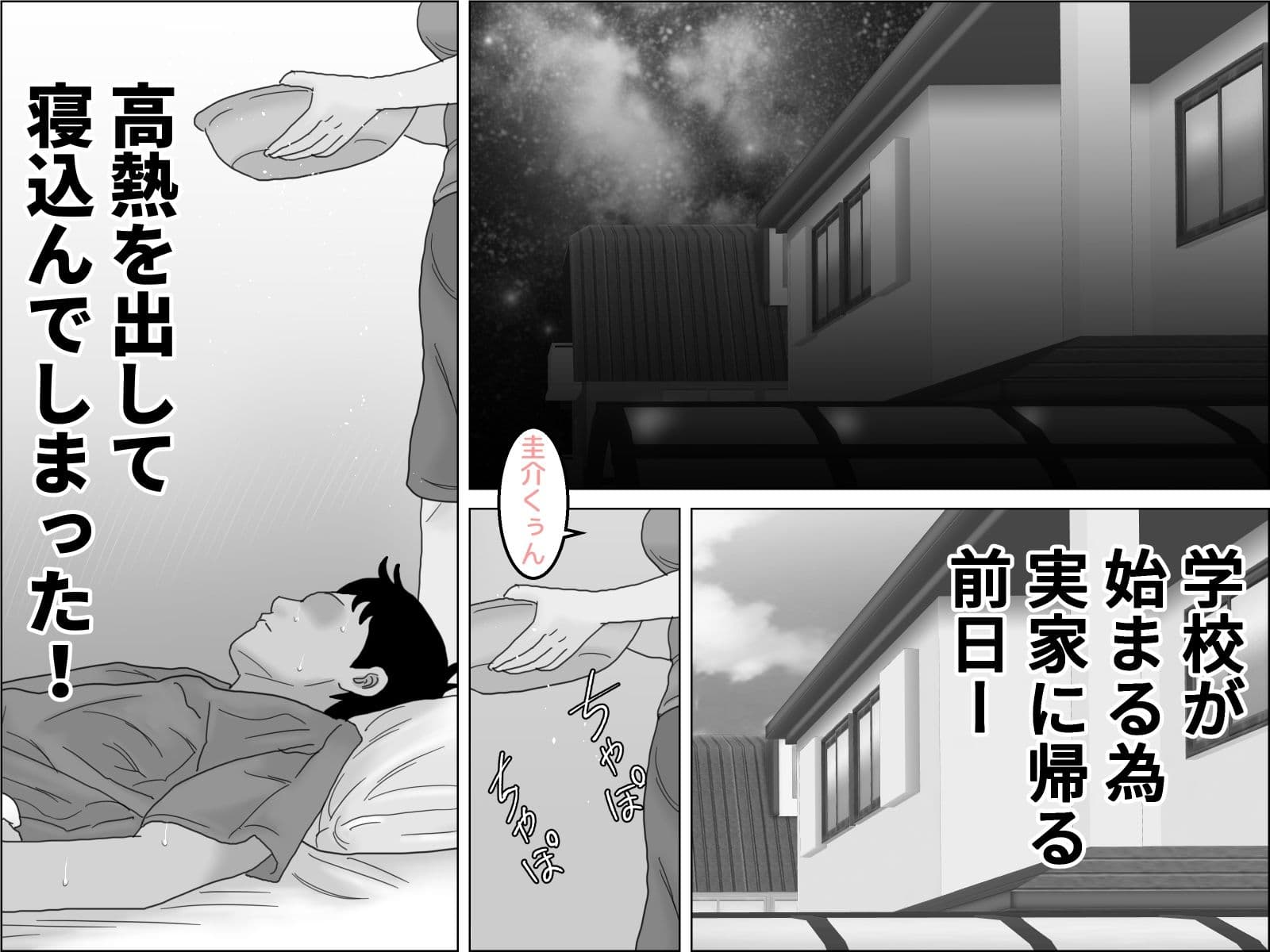 夏の想い出 モノクロ版 サンプル 3