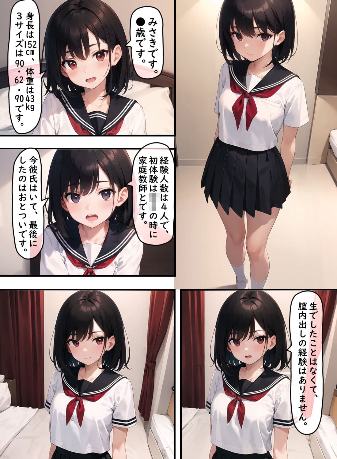 彼氏持ちの女子校生と寝取り援交セックス サンプル 2
