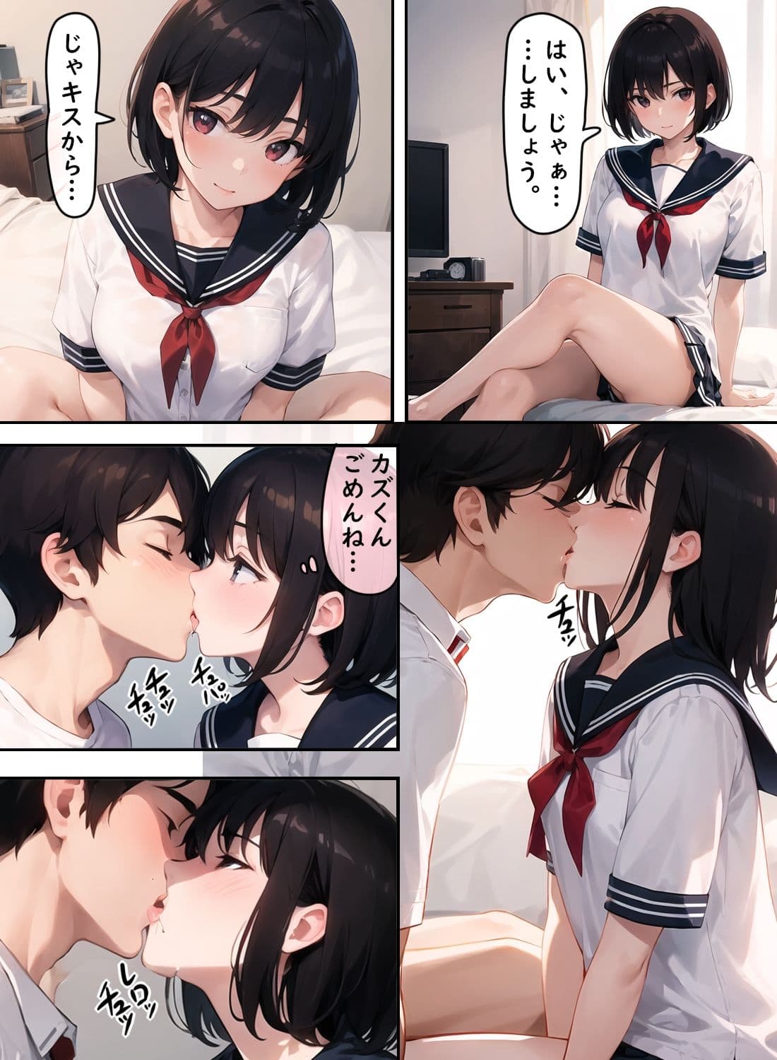 彼氏持ちの女子校生と寝取り援交セックス サンプル 4
