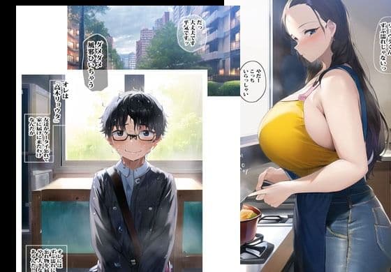 友達のママが大好きで二人きりになったら筆おろしされちゃいました サンプル 1