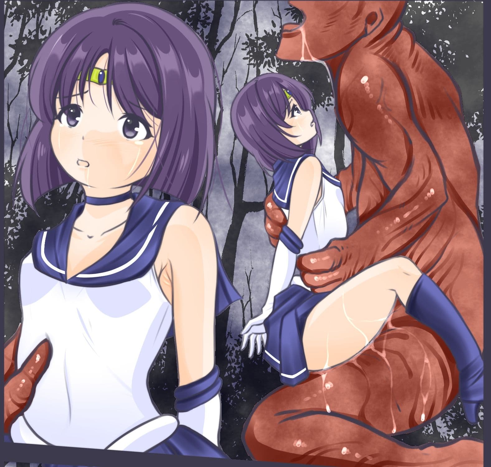 膣からエナジーを吸い取られ丸呑みにされるセーラ〇サターン サンプル 6