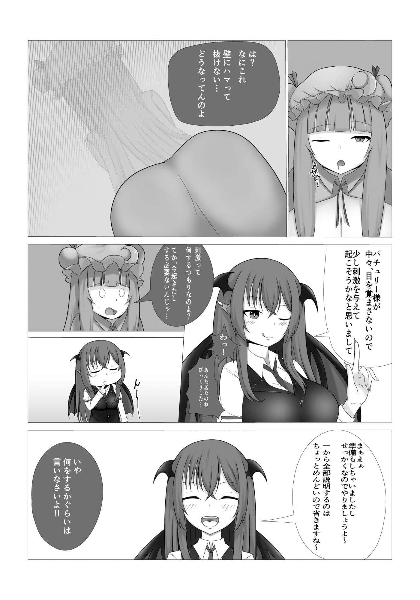 パチュリー様の壁尻本 サンプル 3