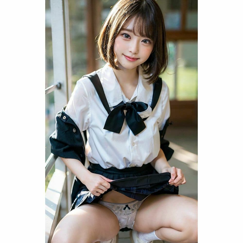 しゃがむJK｜恥ずかしいけど見てほしいの サンプル 3