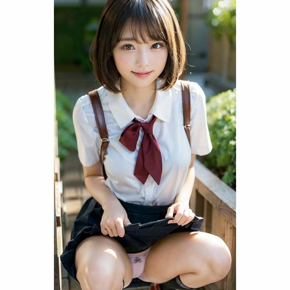 しゃがむJK｜恥ずかしいけど見てほしいの サンプル 6