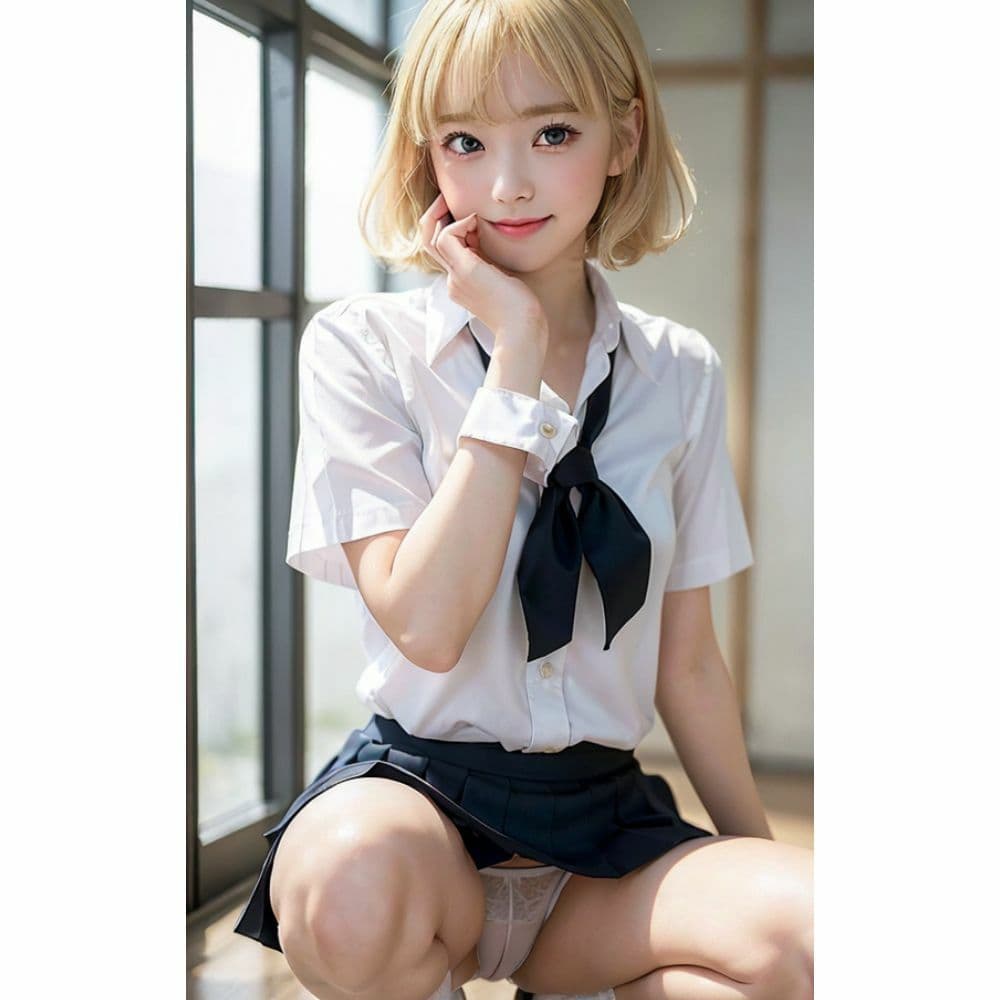 しゃがむJK｜恥ずかしいけど見てほしいの サンプル 7