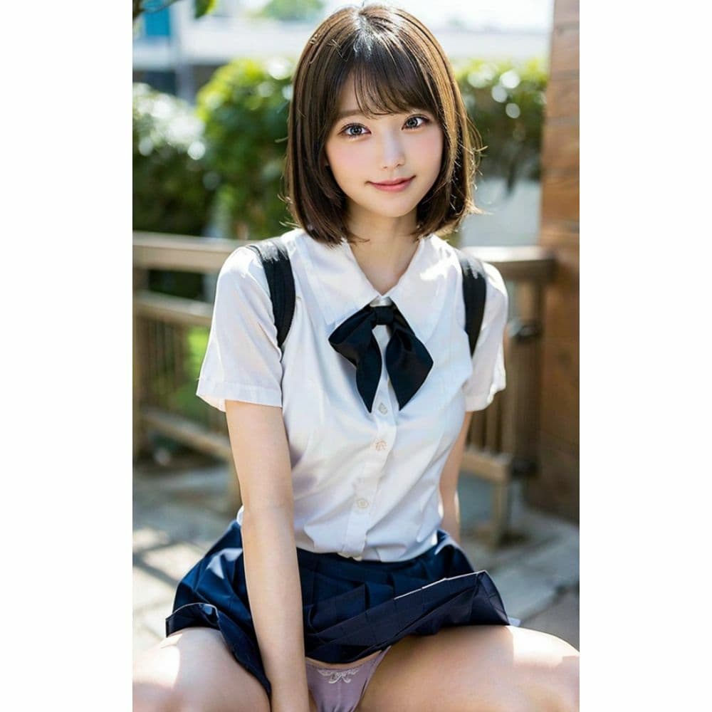 しゃがむJK｜恥ずかしいけど見てほしいの サンプル 8