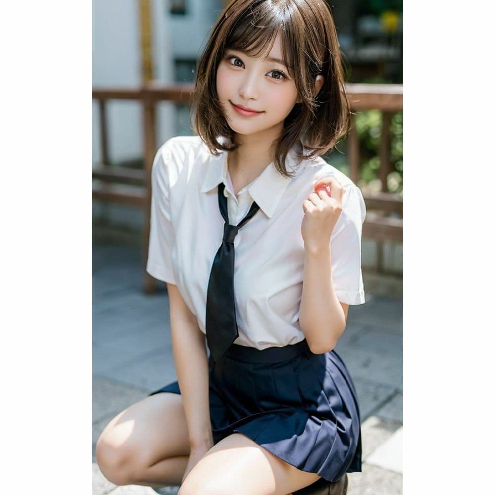 しゃがむJK｜恥ずかしいけど見てほしいの サンプル 9