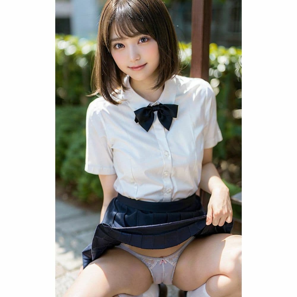 しゃがむJK｜恥ずかしいけど見てほしいの サンプル 10