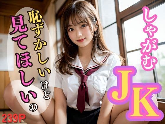 しゃがむJK｜恥ずかしいけど見てほしいの