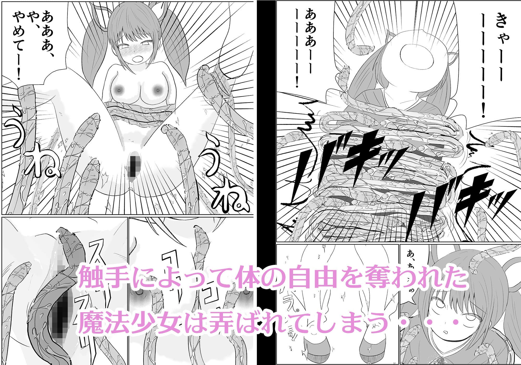 実況！魔法少女触手で公開腹ボテセックス サンプル 5