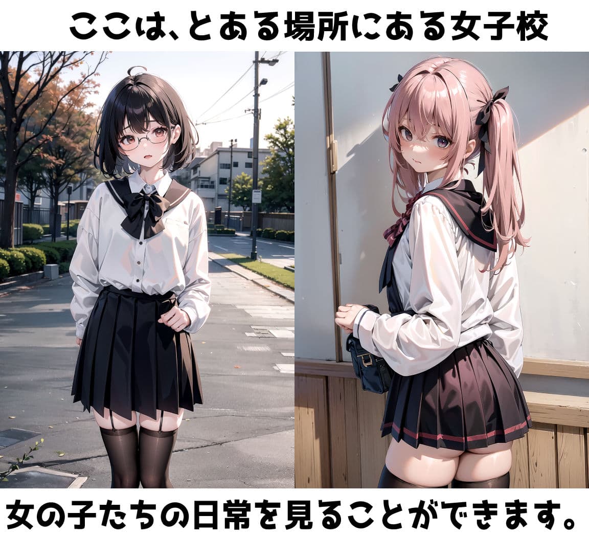 【野外露出】可愛い女の子しか在籍できない女子校に潜入してみた結果 サンプル 1