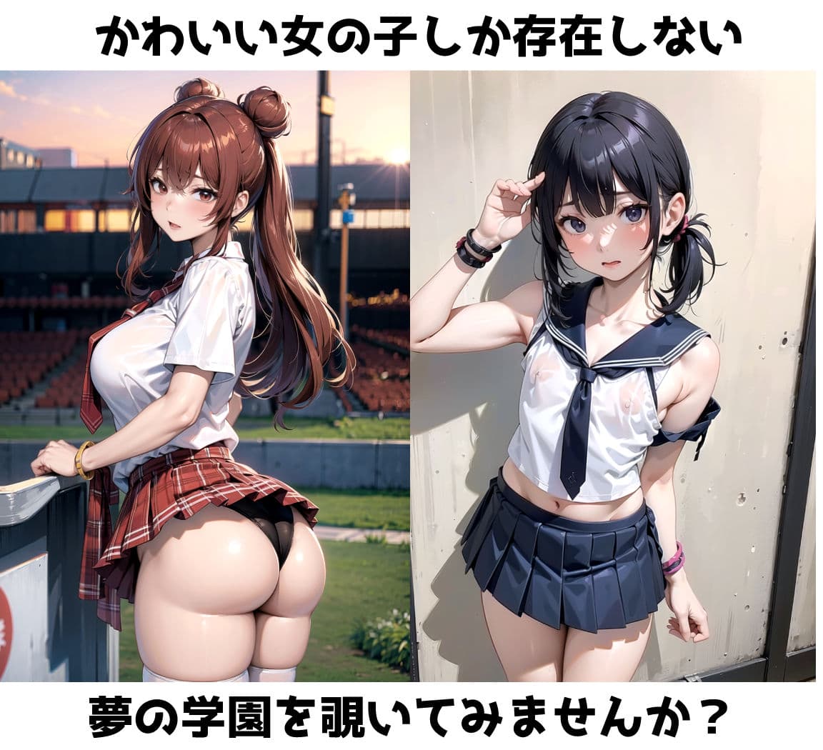 【野外露出】可愛い女の子しか在籍できない女子校に潜入してみた結果 サンプル 2