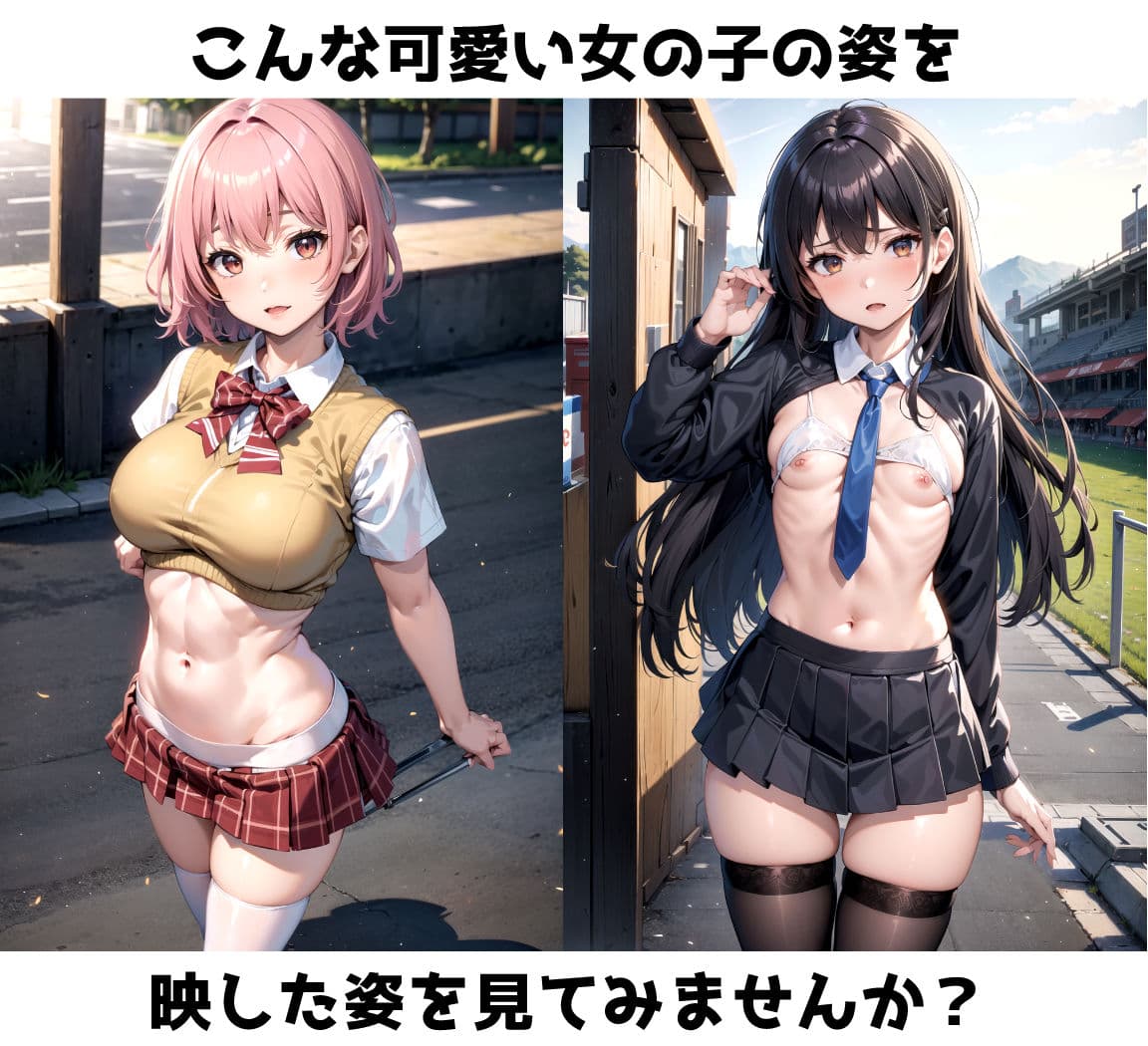 【野外露出】可愛い女の子しか在籍できない女子校に潜入してみた結果 サンプル 6