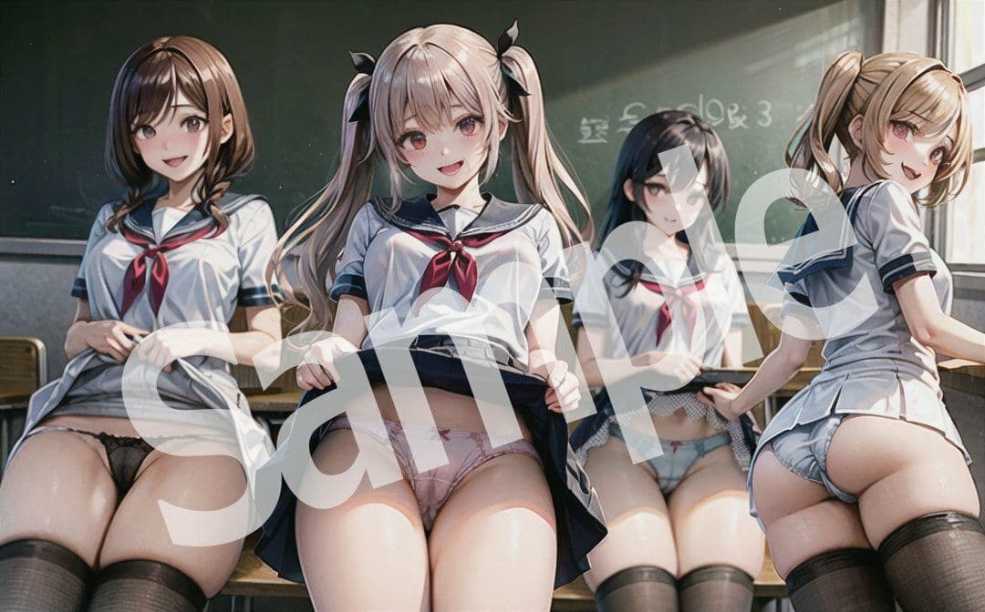 放課後 JK 制服ハーレム サンプル 1