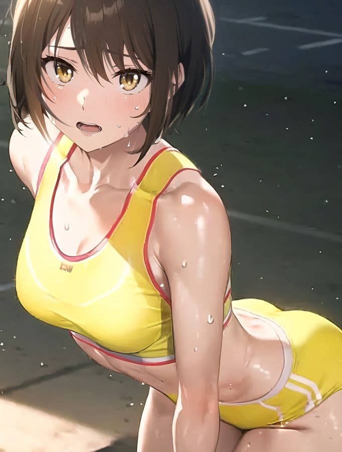 陸上少女 弓達遥花 〜三人目の女神〜 サンプル 9