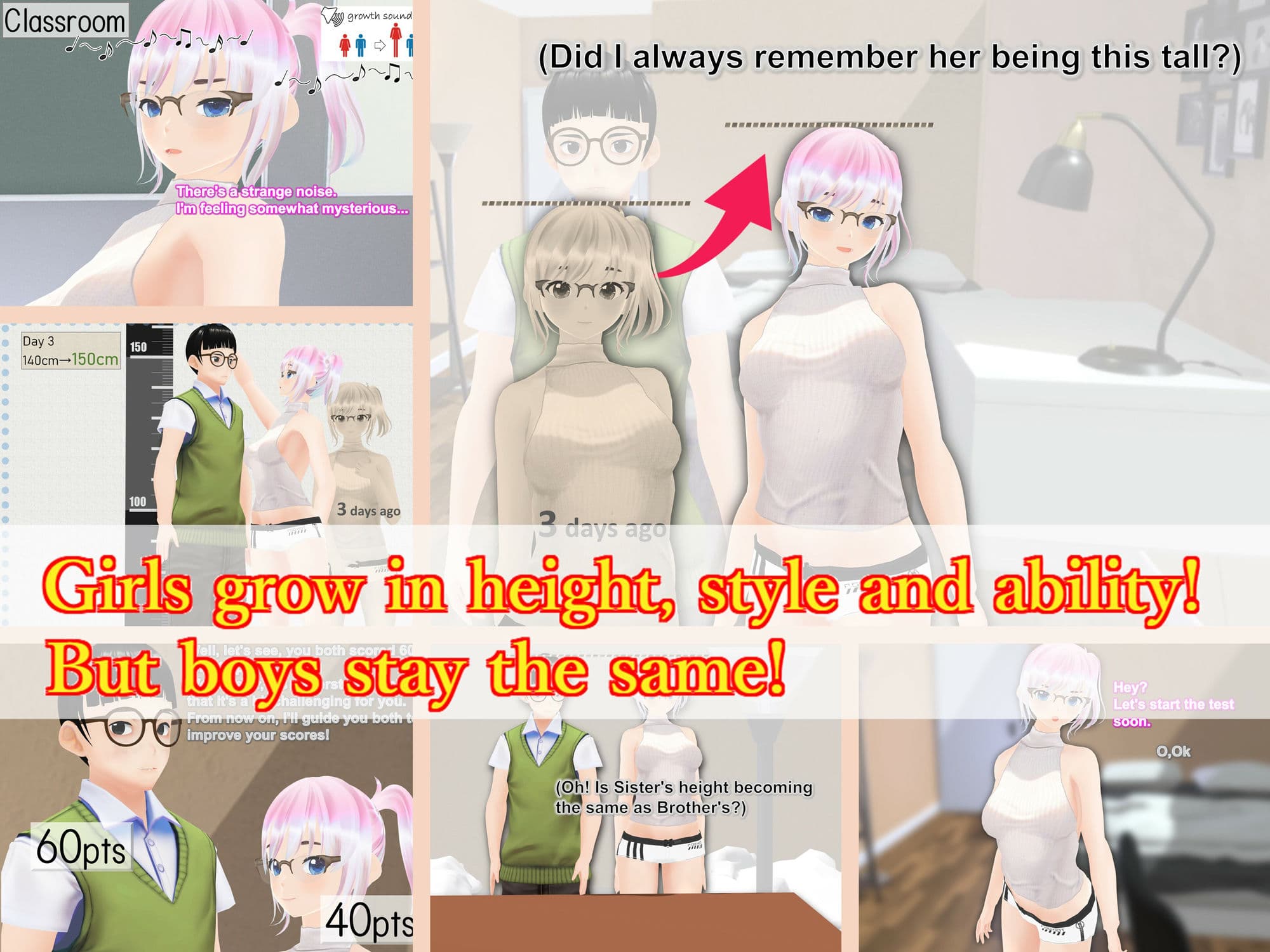 Outgrowing only girls, Overtake boys, Growth sound. Home tutor Arc サンプル 1