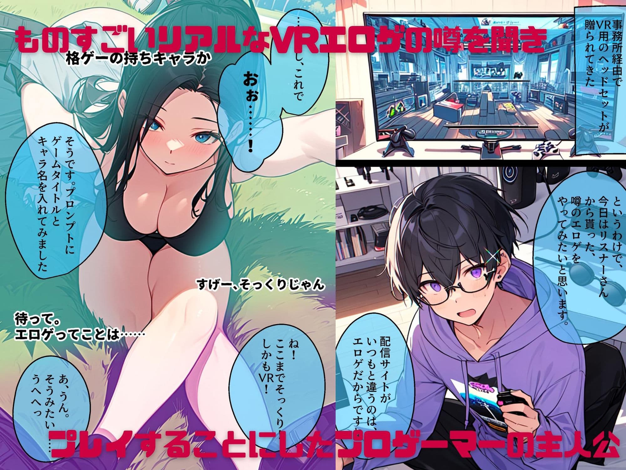 AI GIRL OVERDOSE3〜プロゲーマーの俺がVRエロゲをプレイして変身異種プレイをしてたらセカイが暴走してログアウトできなくなっちゃいました サンプル 1