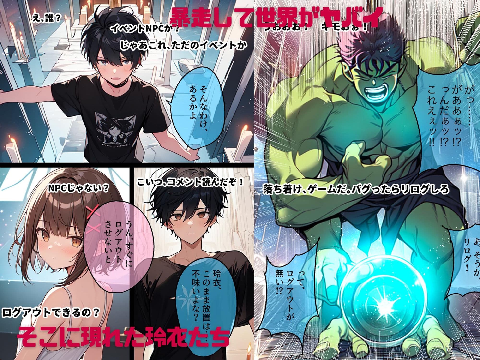 AI GIRL OVERDOSE3〜プロゲーマーの俺がVRエロゲをプレイして変身異種プレイをしてたらセカイが暴走してログアウトできなくなっちゃいました サンプル 8