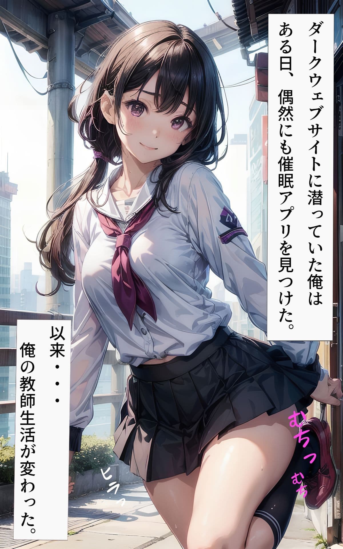 【大容量】キモ教師が催●アプリで教え子のJKを全員●す サンプル 1