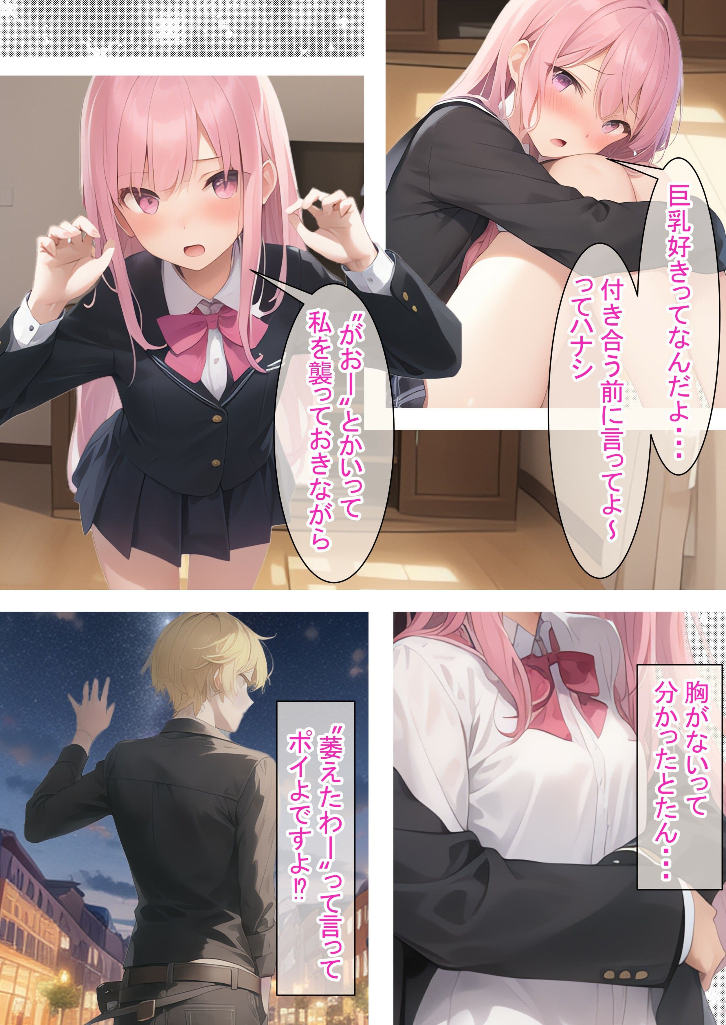 貧乳でも遊べちゃう件(桃) サンプル 4