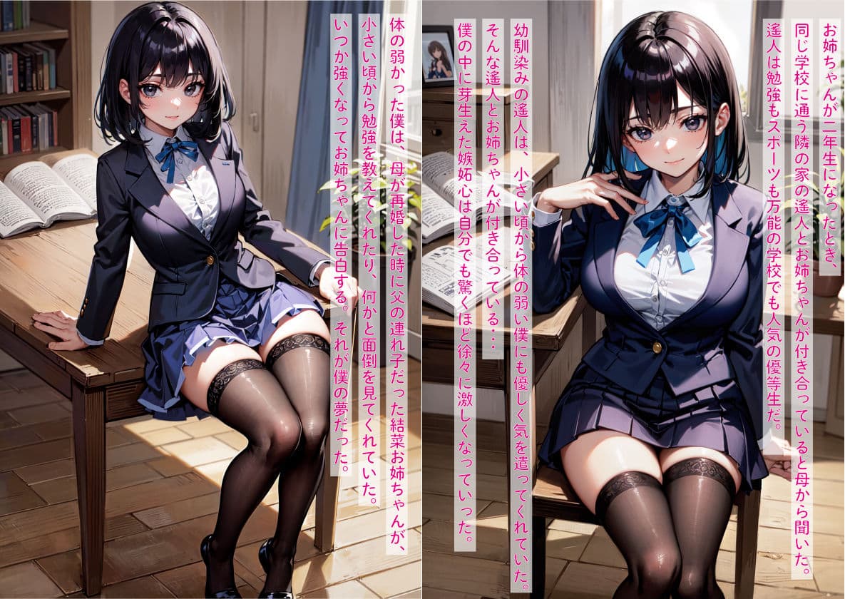 ［NTR］大好きな姉が隣に住む幼馴染みと恋仲になったので、嫉妬した僕が異能力で寝取った話 サンプル 2