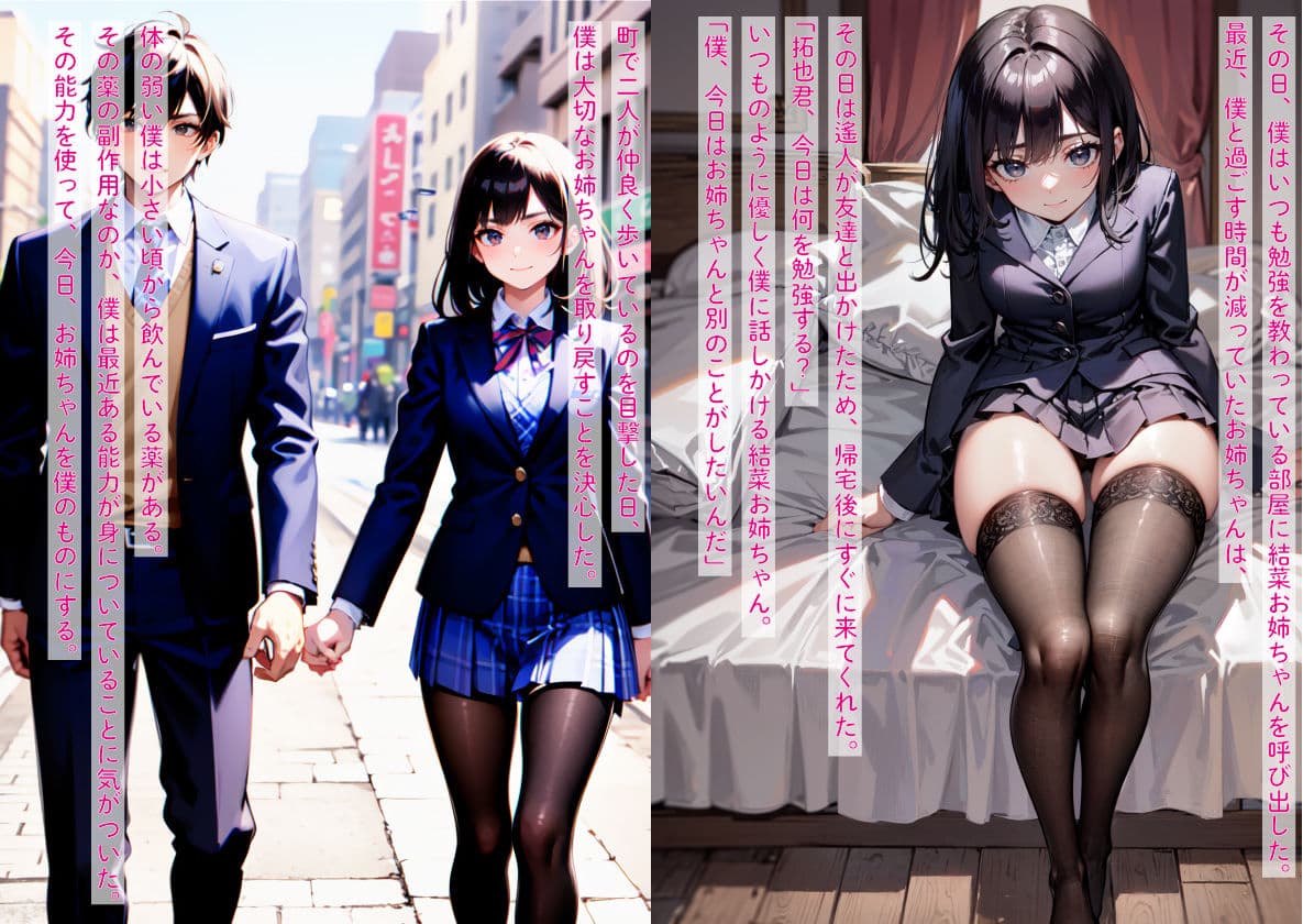 ［NTR］大好きな姉が隣に住む幼馴染みと恋仲になったので、嫉妬した僕が異能力で寝取った話 サンプル 3