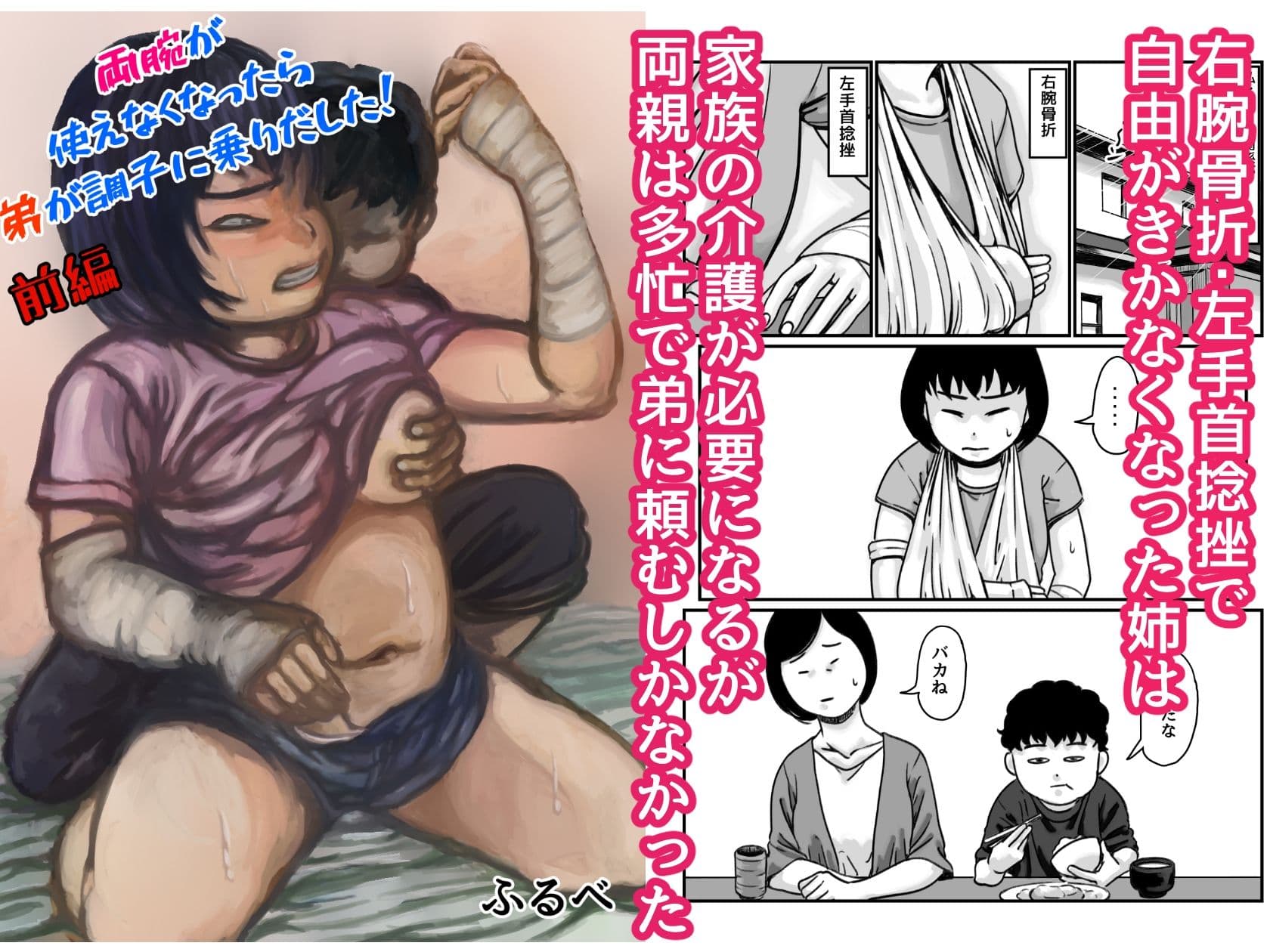 両腕が使えなくなったら弟が調子に乗りだした! 総集編 サンプル 1