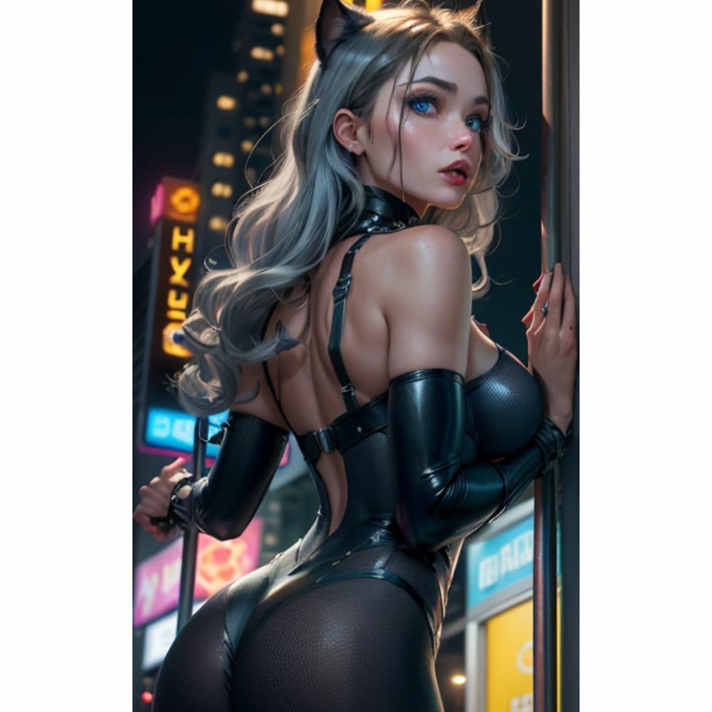 キャットスーツを着ている女がエロい サンプル 9