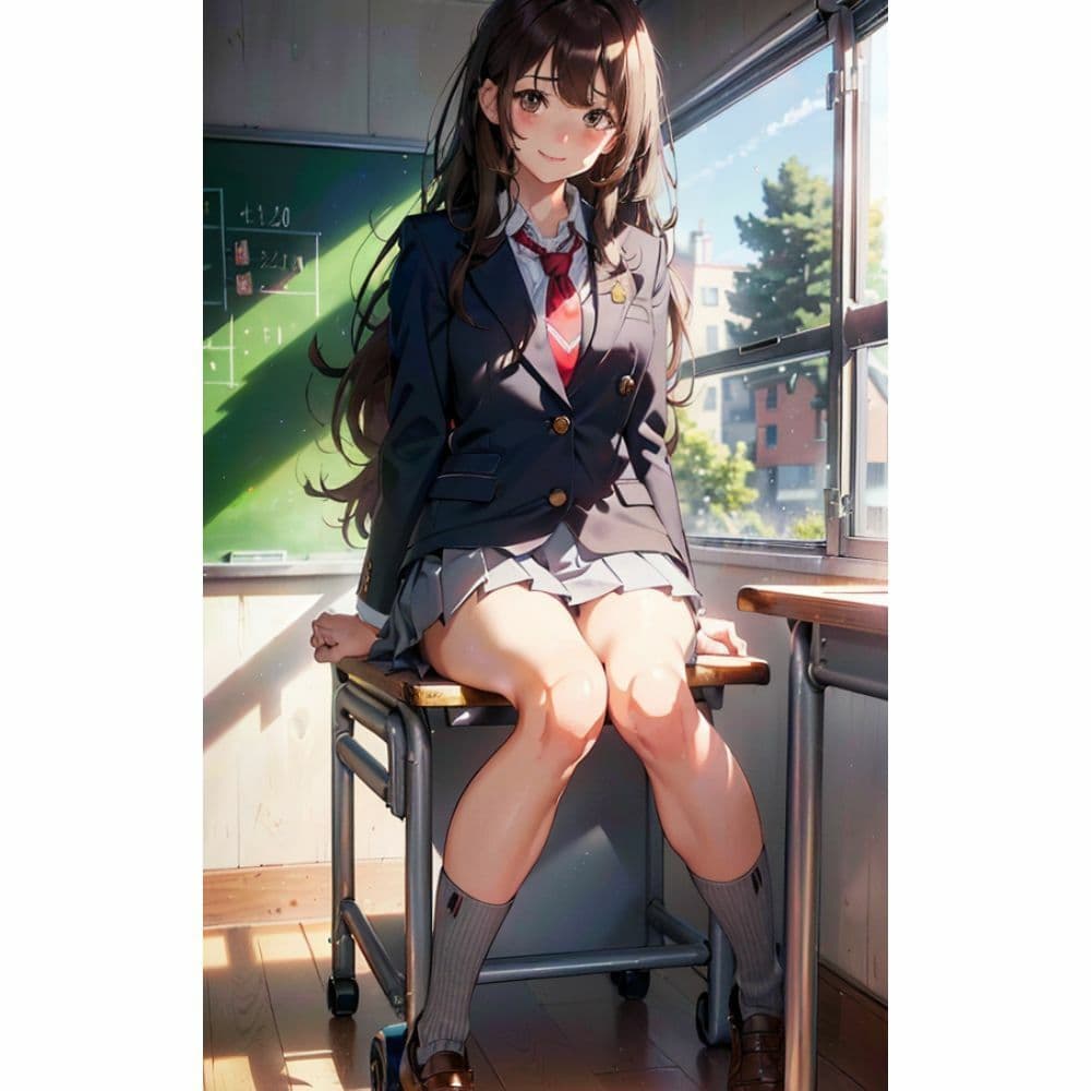 放課後の教室で美女と二人きり サンプル 2