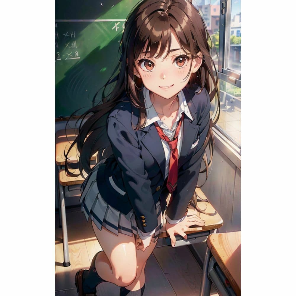 放課後の教室で美女と二人きり サンプル 5